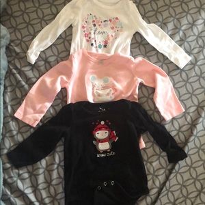 Bundle of 3 Long Sleeve Onesies